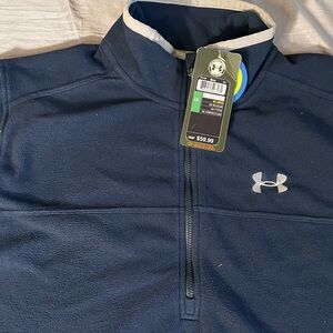 Under Armour Navy Blue Fleece Pullover